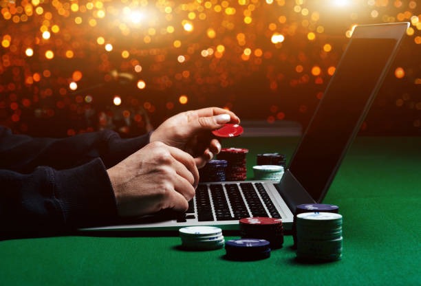 Live baccarat dealer at a studio table